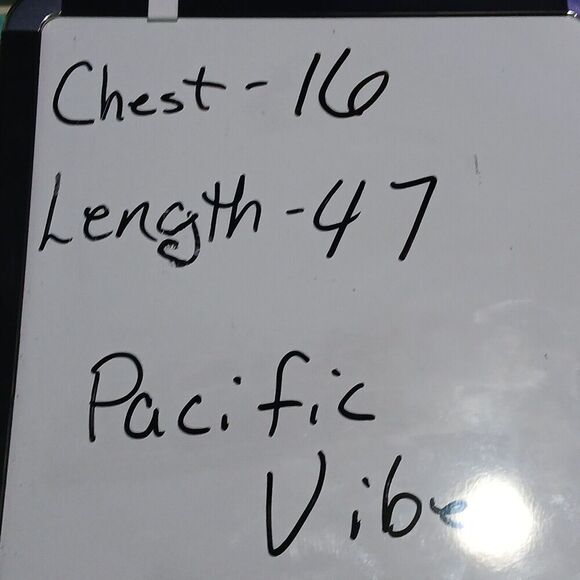 Pacific Vibes Long Minimalist Dress with Slits on Both Sides. XL 100% Rayon. - Picture 9 of 9